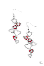 Load image into Gallery viewer, Sweetheart Serenade Red Heart Earrings Paparazzi-667
