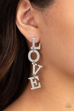 Load image into Gallery viewer, L-O-V-E - Silver Earrings Paparazzi-660
