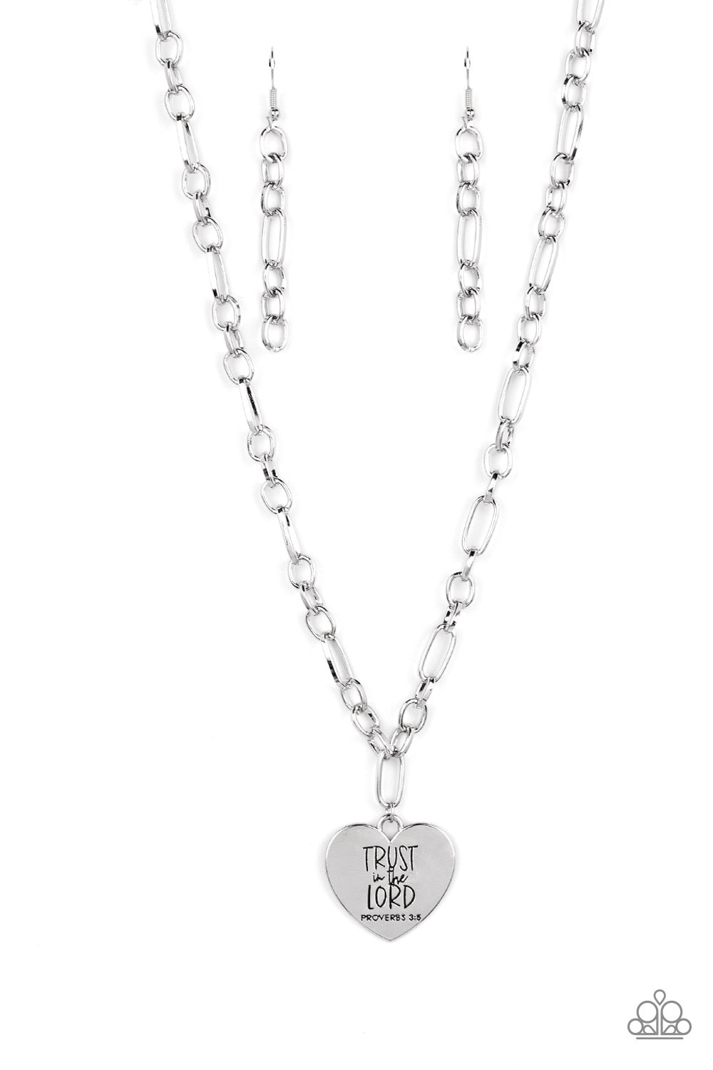 Perennial Proverbs Silver Necklace Paparazzi-591