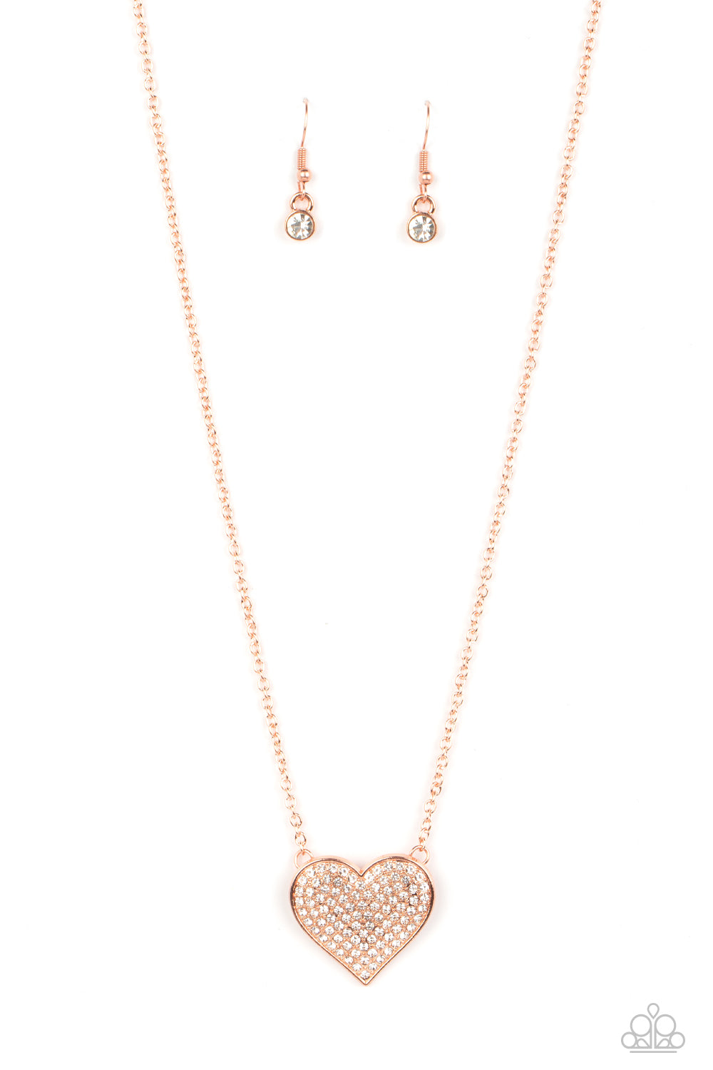 Spellbinding Sweetheart Copper Necklace Paparazzi-653