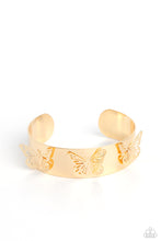 Load image into Gallery viewer, Magical Mariposas Gold Butterfly Bracelet Paparazzi-688
