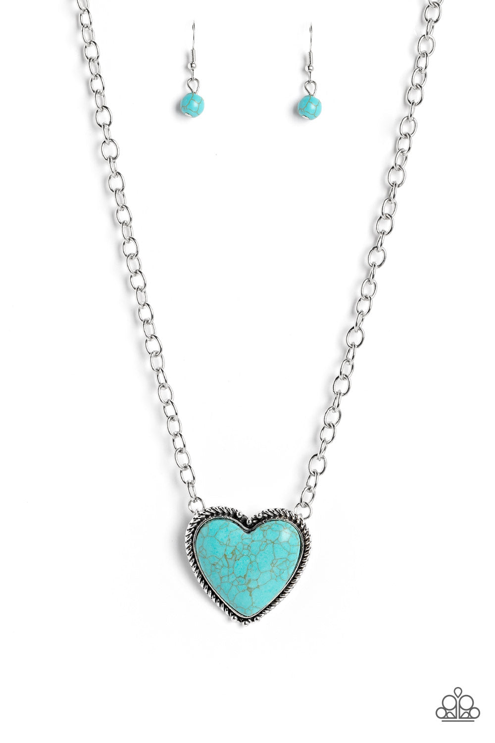 Authentic Admirer Blue Heart Paparazzi- 696