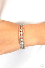 Load image into Gallery viewer, Lucid Layers White Rhinestone Bracelet Paparazzi-722
