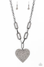 Load image into Gallery viewer, Roadside Romance - Black Heart Necklace Paparazzi-745
