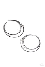 Load image into Gallery viewer, Theater HOOP Earrings Black Paparazzi- 754
