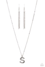 Load image into Gallery viewer, Leave Your Initials Necklace - Silver - S Paparazzi-735
