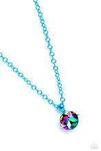 Load image into Gallery viewer, Las Vegas DIP Blue Necklace Paparazzi-800
