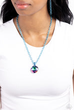 Load image into Gallery viewer, Las Vegas DIP Blue Necklace Paparazzi-800
