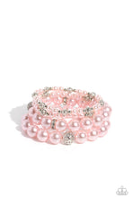 Load image into Gallery viewer, Vastly Vintage Pink Pearl Bracelet Paparazzi-797
