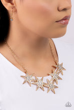 Load image into Gallery viewer, Rockstar Ready Gold Necklace Paparazzi-757
