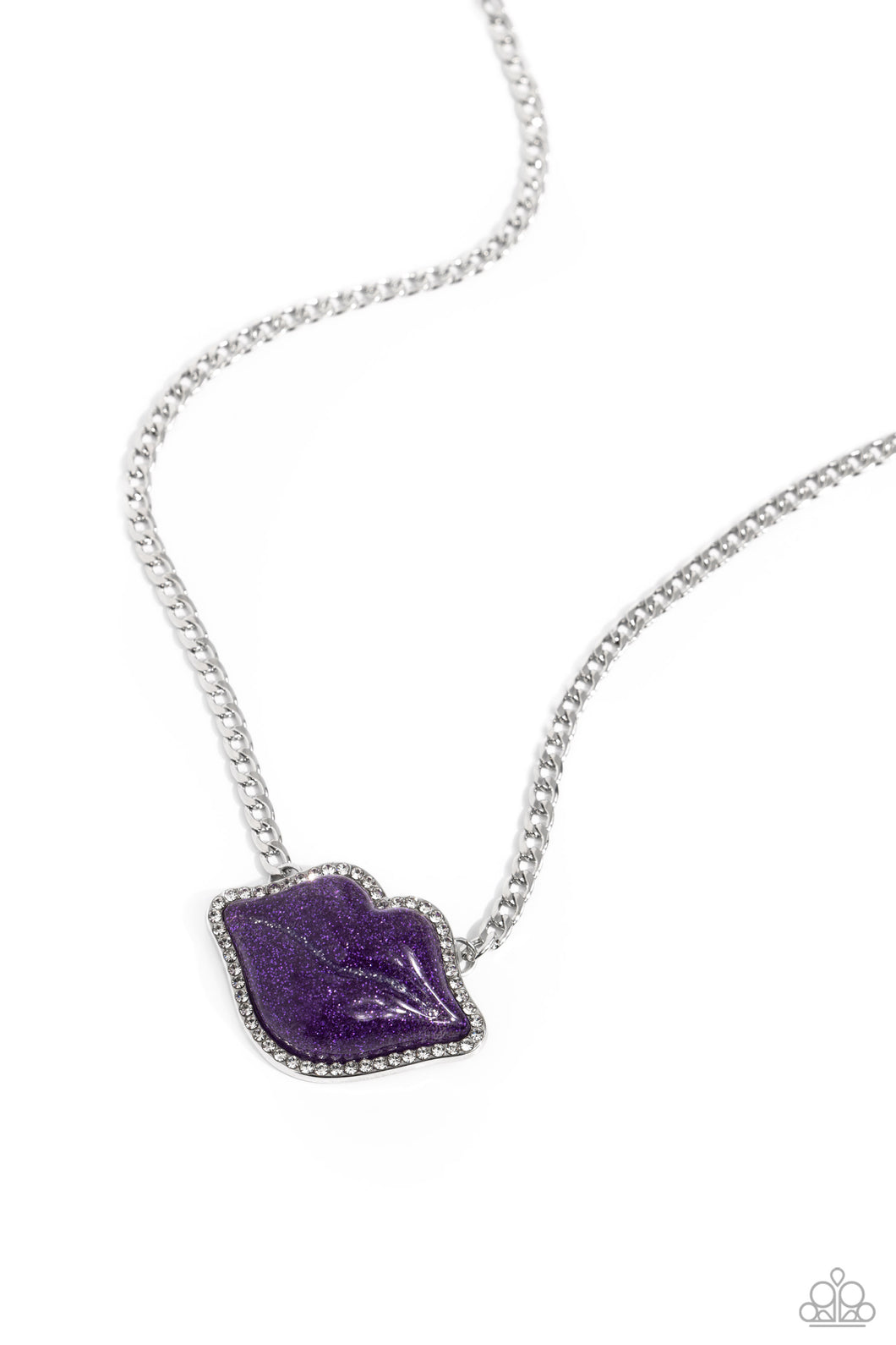 Lip Locked Purple Necklace Paparazzi-801