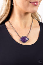 Load image into Gallery viewer, Lip Locked Purple Necklace Paparazzi-801
