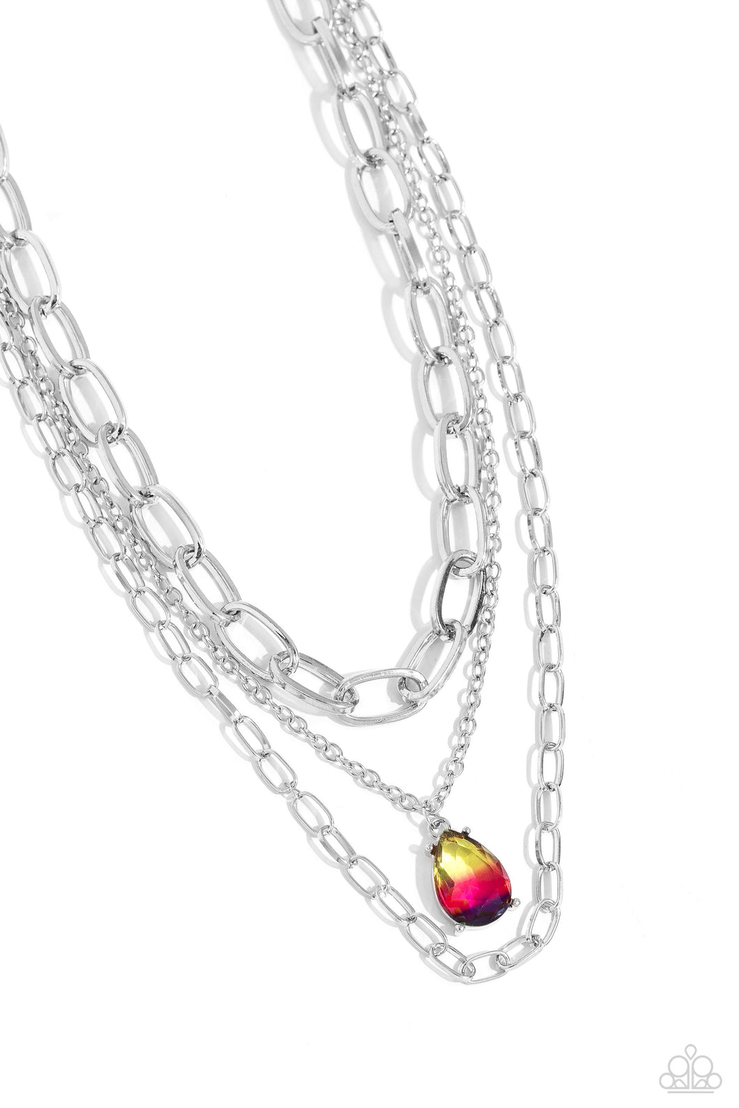 Teardrop Tiers Multi Necklace Paparazzi-827