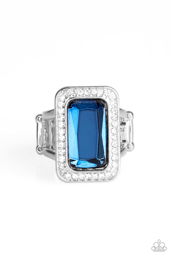 Crown Jewel Jubliee Blue Ring Paparazzi