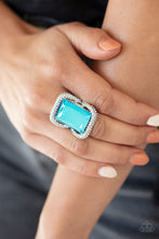 Load image into Gallery viewer, Deluxe Decadence - Blue Ring Paparazzi
