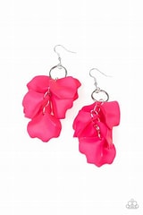 Glass Garden Pink Earrings Paparazzi