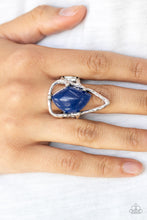 Load image into Gallery viewer, Crown Jewel Jubilee Blue Ring Paparazzi
