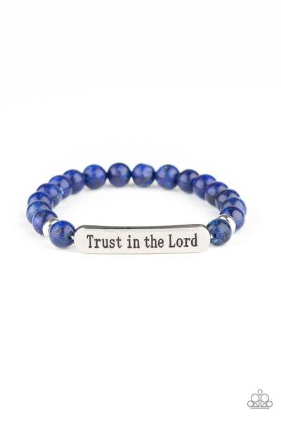 Trust Always Blue Bracelet Paparazzi