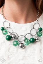 Load image into Gallery viewer, Cosmic Getaway Necklace Green Paparazzi
