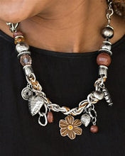 Load image into Gallery viewer, Charmed I Am Sure Brown Necklace Paparazzi
