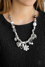 Load image into Gallery viewer, Charmed I Am Sure White Necklace Paparazzi
