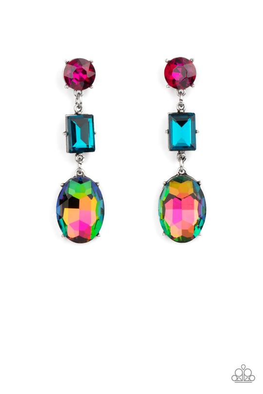 Extra Envious Multi Earrings Paparazzi-300