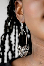 Load image into Gallery viewer, Halo Effect Silver Earrings Paparazzi
