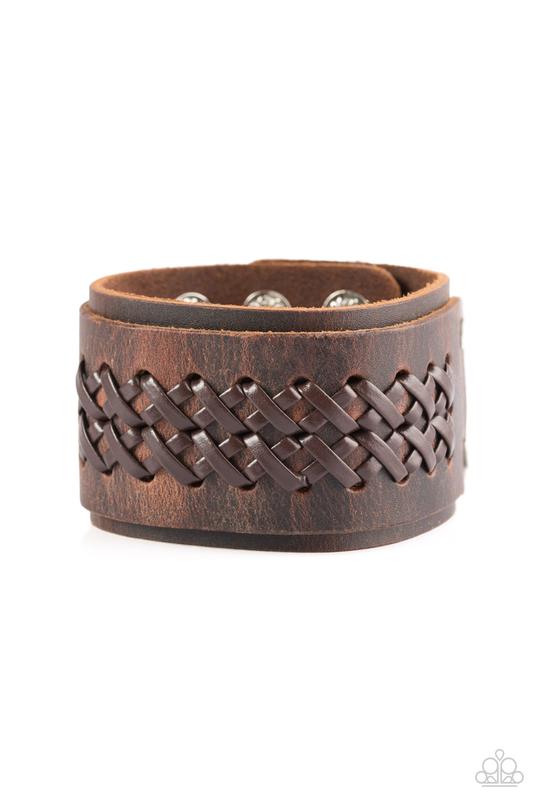 Hot On the Trail Brown Urban Bracelet Paparazzi-41