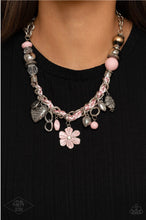 Load image into Gallery viewer, Charmed I am Sure Pink Necklace Paparazzi
