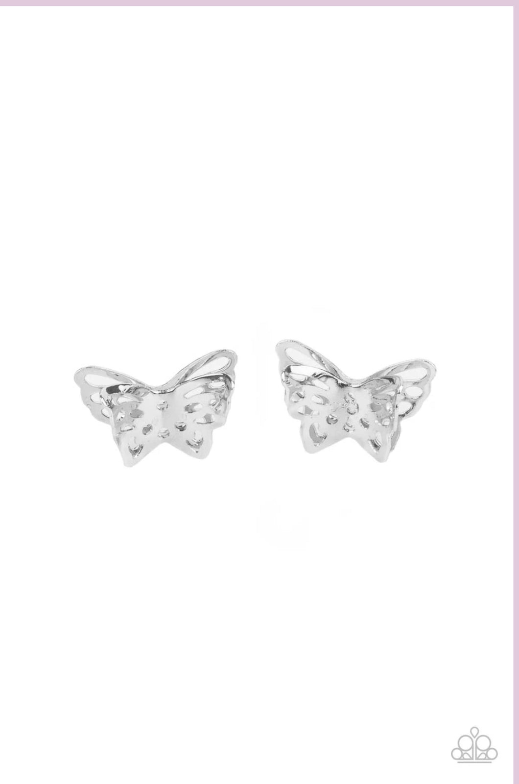 Flutter Fantasy Butterfly Post Earrings Paparazzi