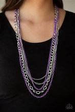 Load image into Gallery viewer, Industrial Vibrance - Purple Necklace Paparazzi
