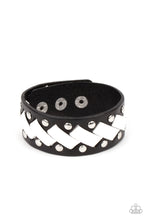 Load image into Gallery viewer, LACES Loaded Black Urban Bracelet Paparazzi-416
