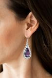 Load image into Gallery viewer, Superstar Stardom Purple Earrings Paparazzi
