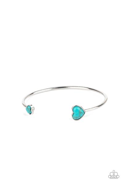 Romantically Rusti Blue Bracelet Paparazzi-73