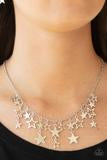 Load image into Gallery viewer, Stellar Stardom Silver Necklace Paparazzi-115
